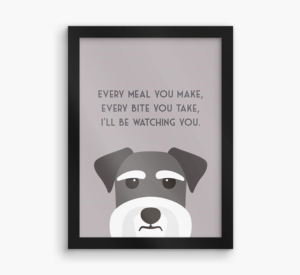 'Every Meal You Make' - Personalized {breedFullName} Framed Print