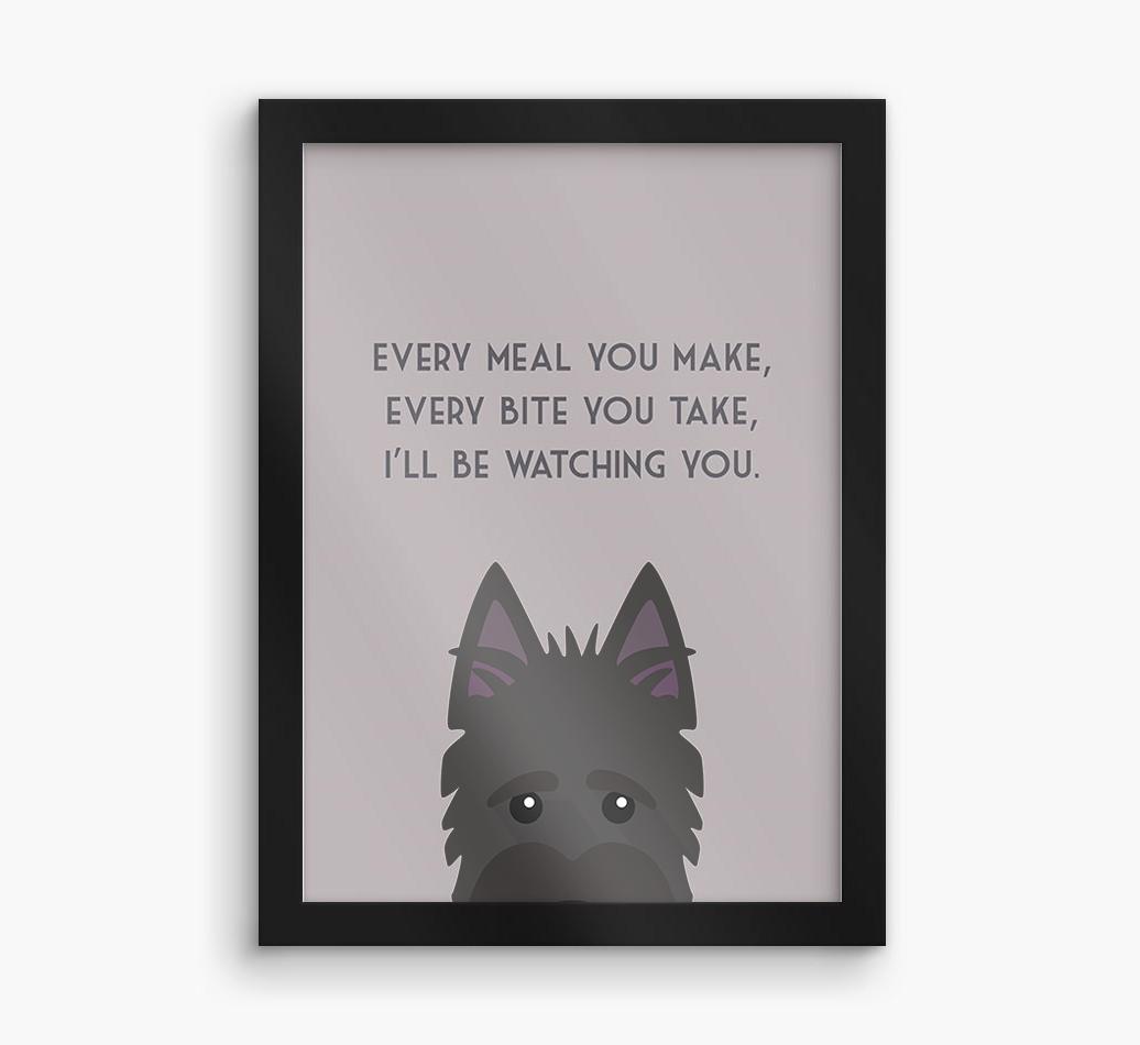 'Every Meal You Make' - Personalized {breedFullName} Framed Print