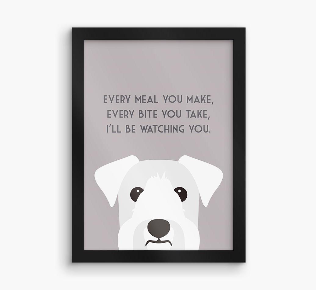 'Every Meal You Make' - Personalized {breedFullName} Framed Print