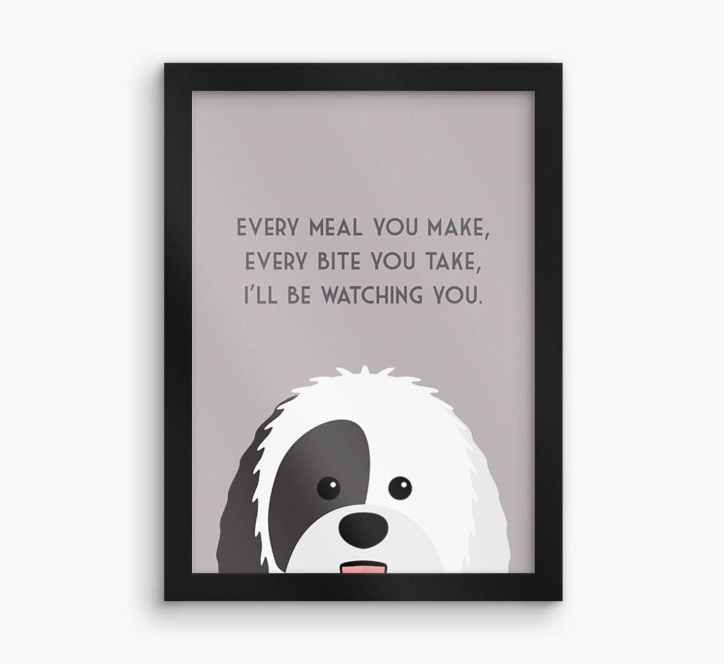 'Every Meal You Make' - Personalized {breedFullName} Framed Print