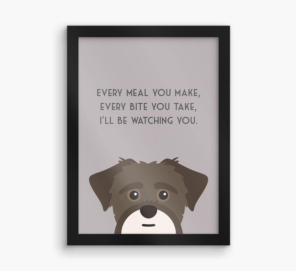'Every Meal You Make' - Personalized {breedFullName} Framed Print