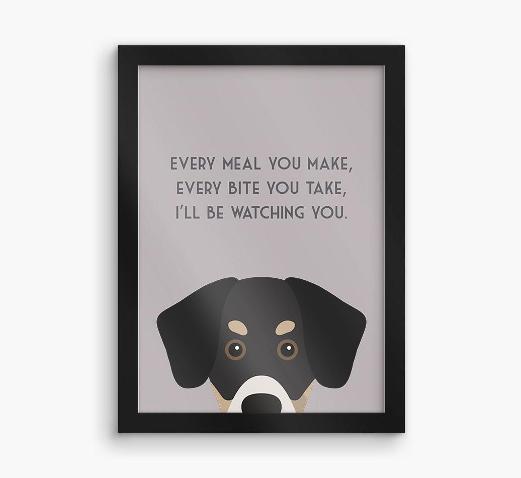 'Every Meal You Make' - Personalized {breedFullName} Framed Print