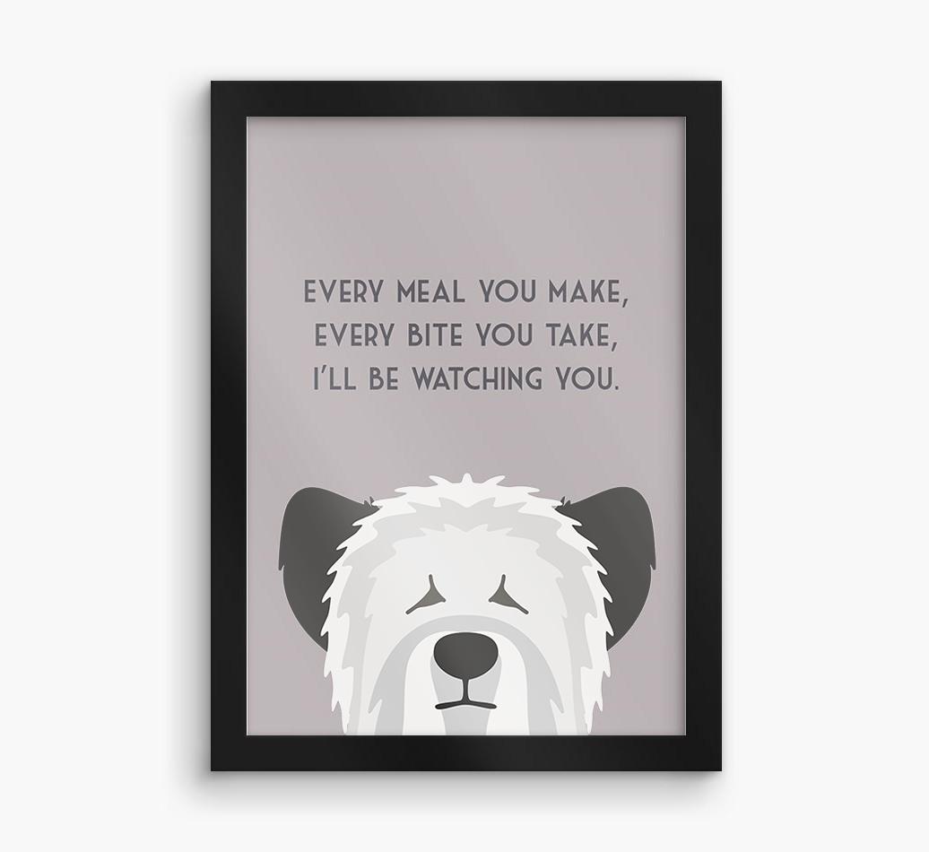 'Every Meal You Make' - Personalized {breedFullName} Framed Print