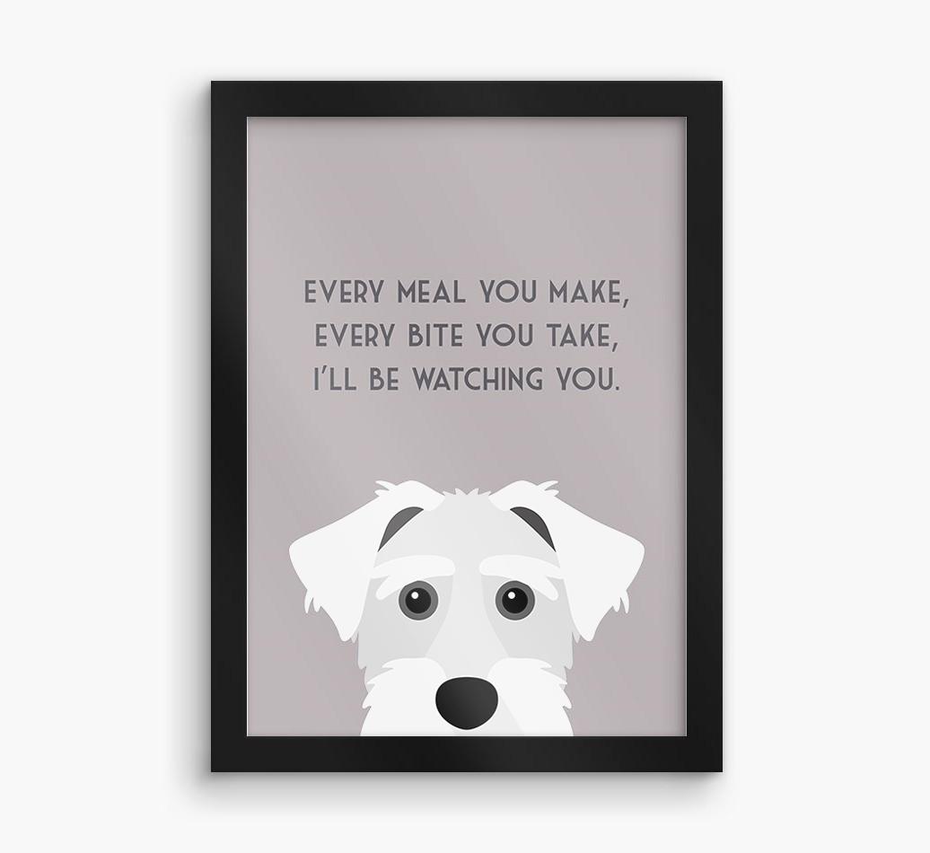 'Every Meal You Make' - Personalized {breedFullName} Framed Print