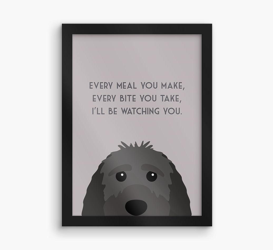 'Every Meal You Make' - Personalized {breedFullName} Framed Print