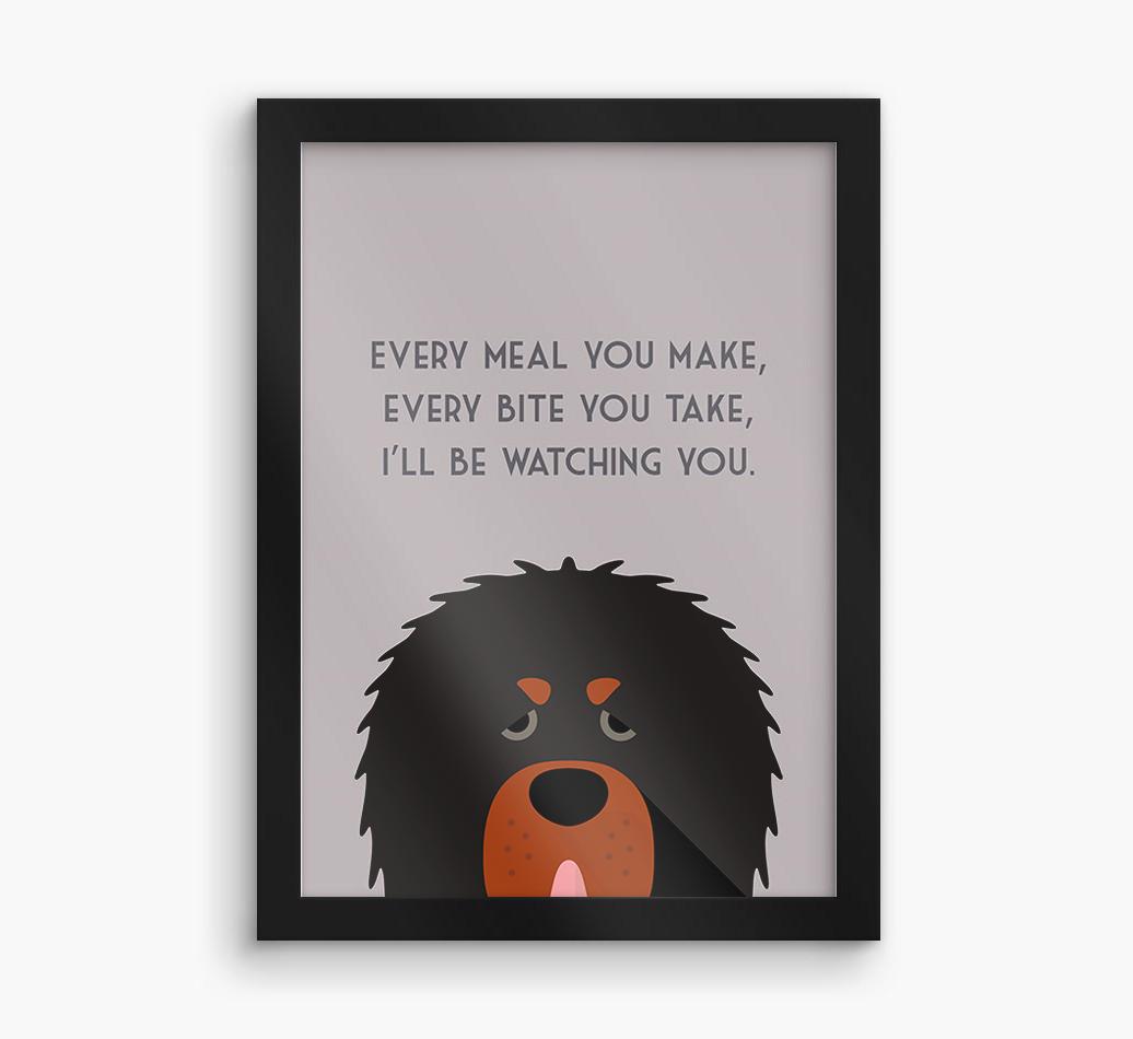 'Every Meal You Make' - Personalized {breedFullName} Framed Print