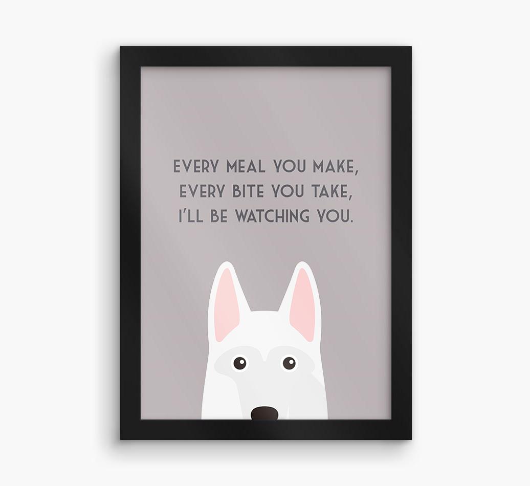 'Every Meal You Make' - Personalized {breedFullName} Framed Print