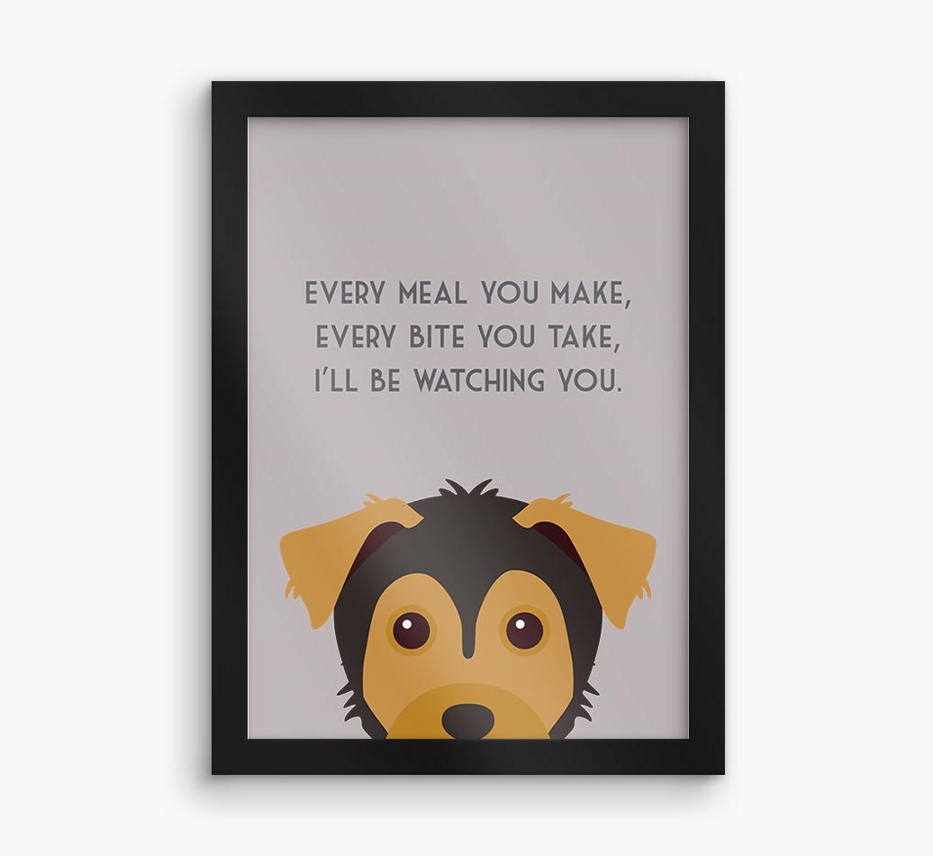 'Every Meal You Make' - Personalized {breedFullName} Framed Print