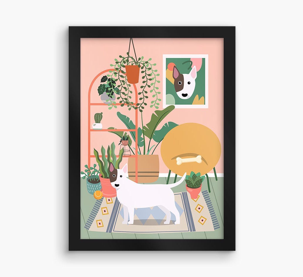 'Jungle Room' - Personalised {breedFullName} Framed Print