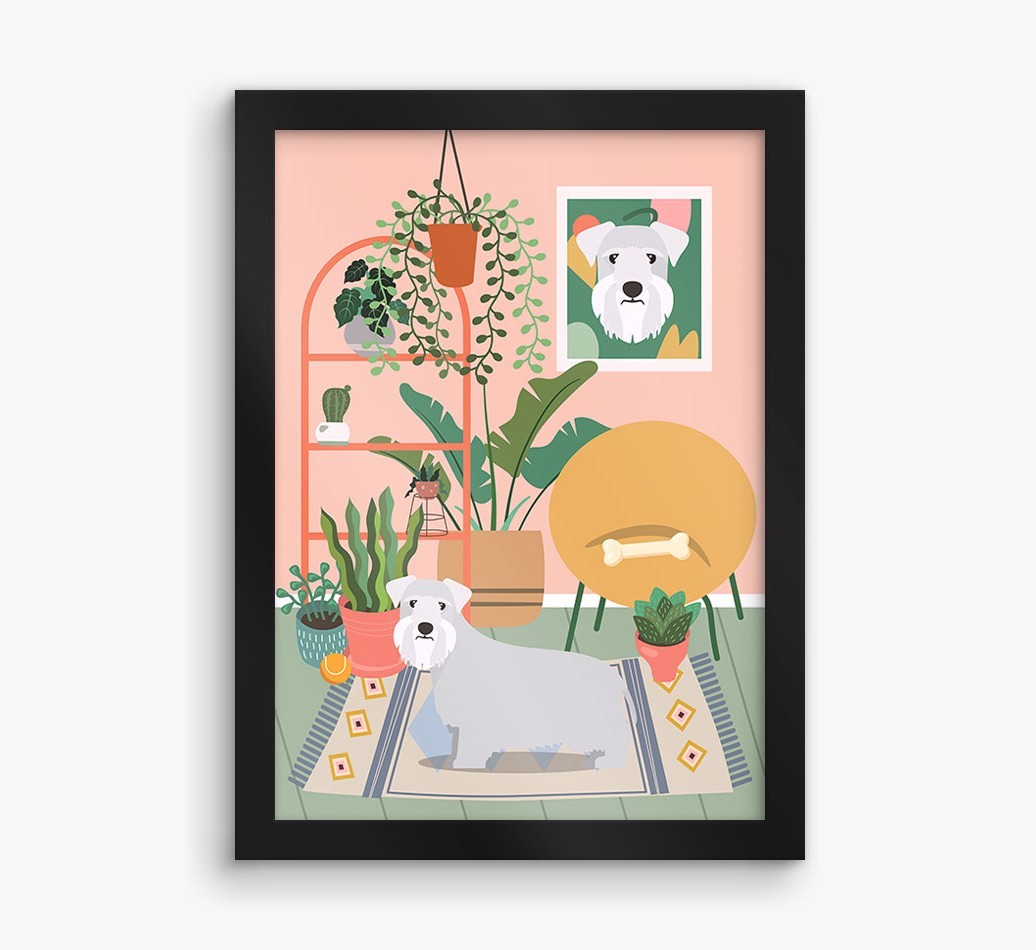 'Jungle Room' - Personalised {breedFullName} Framed Print