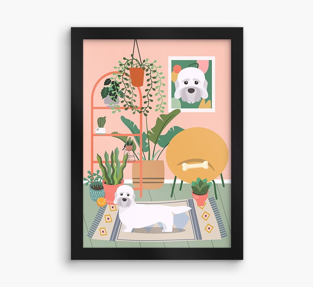 'Jungle Room' - Personalised {breedFullName} Framed Print