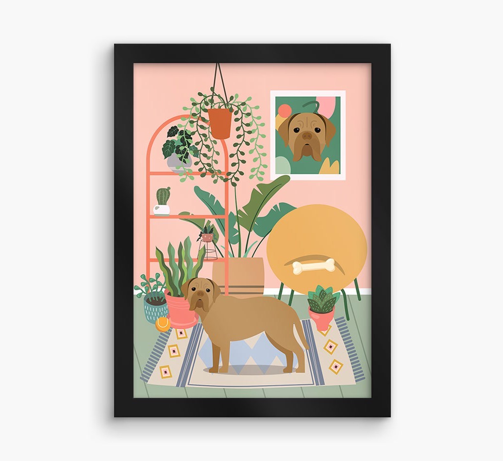 'Jungle Room' - Personalised {breedFullName} Framed Print