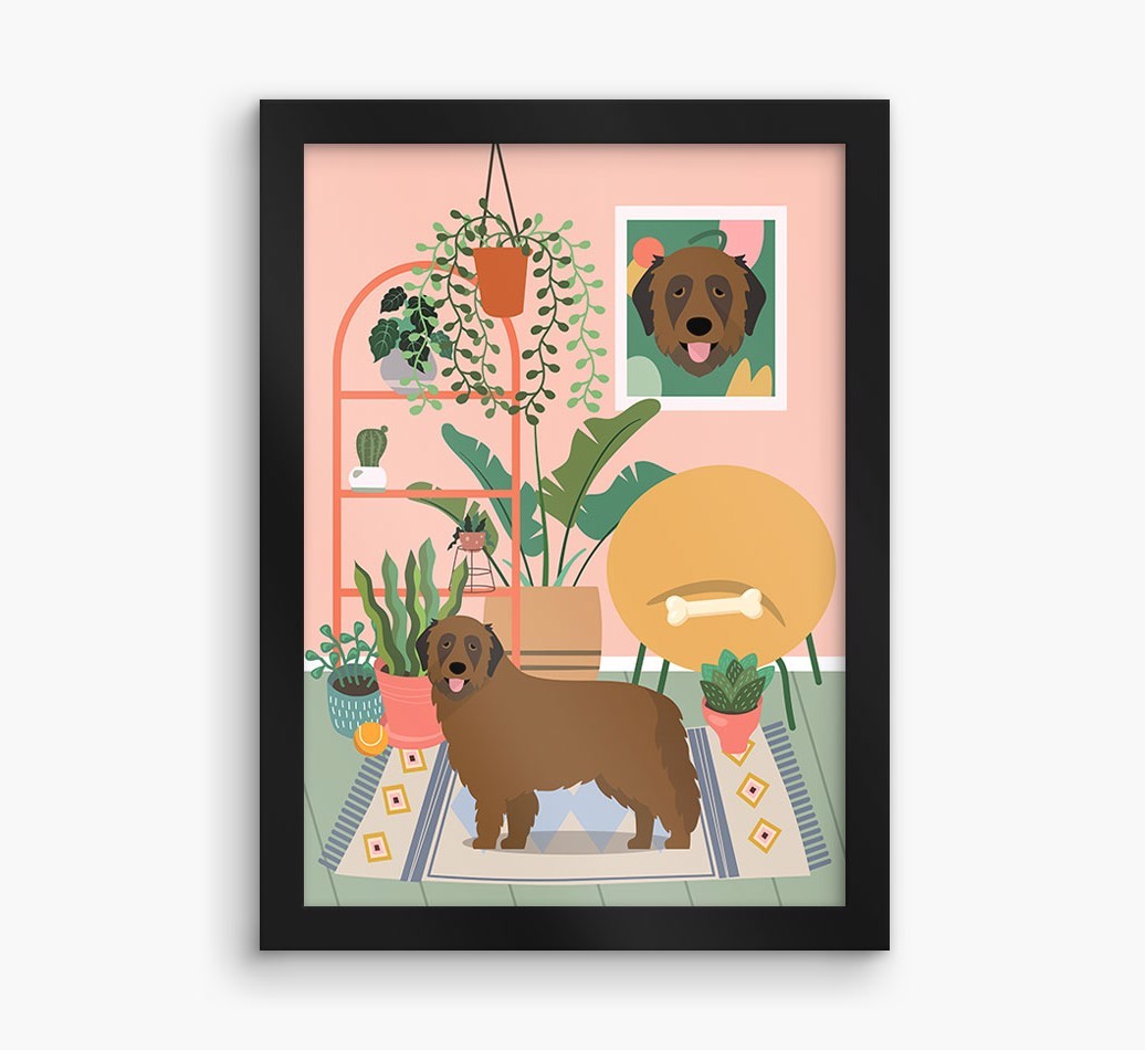 'Jungle Room' - Personalised {breedFullName} Framed Print