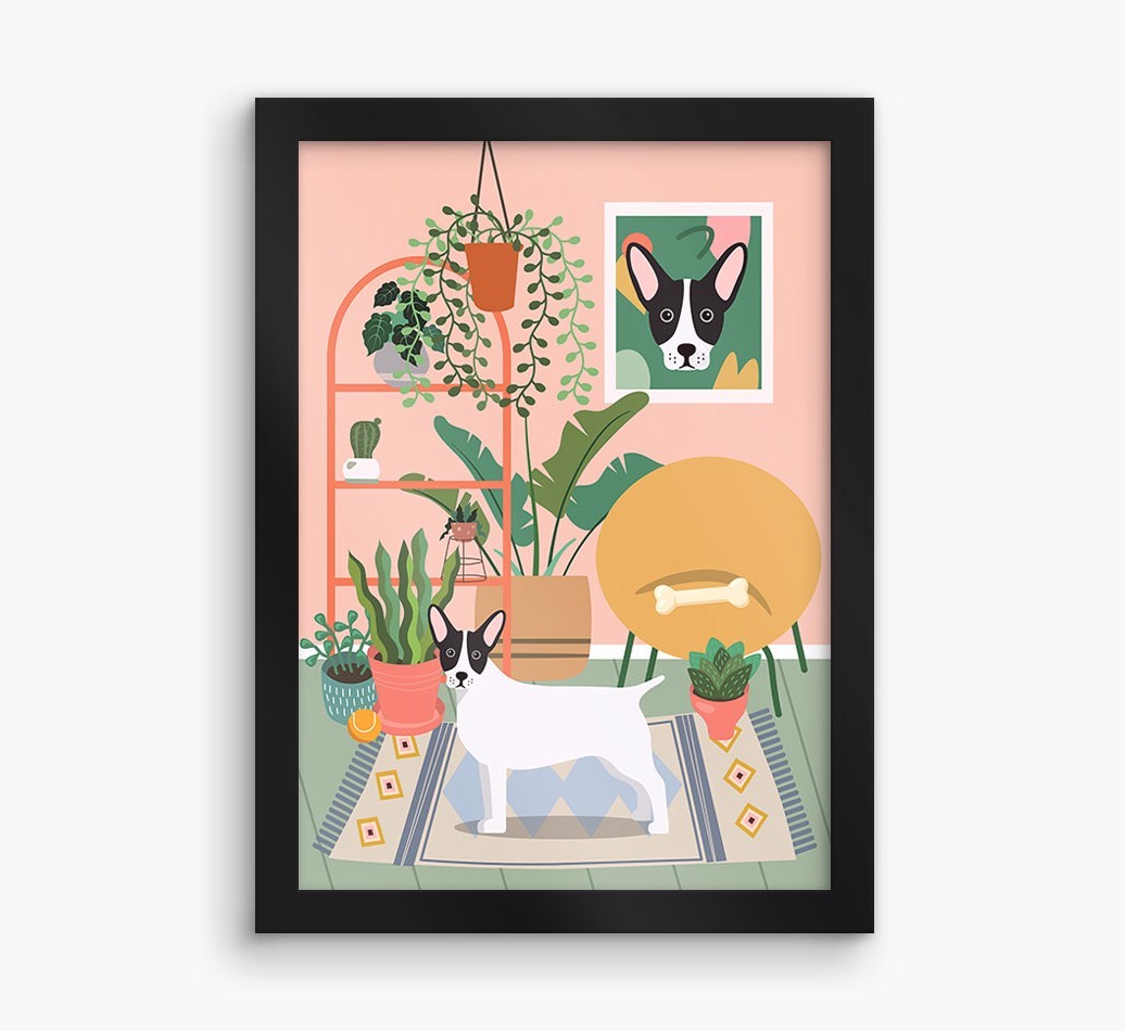 'Jungle Room' - Personalised {breedFullName} Framed Print