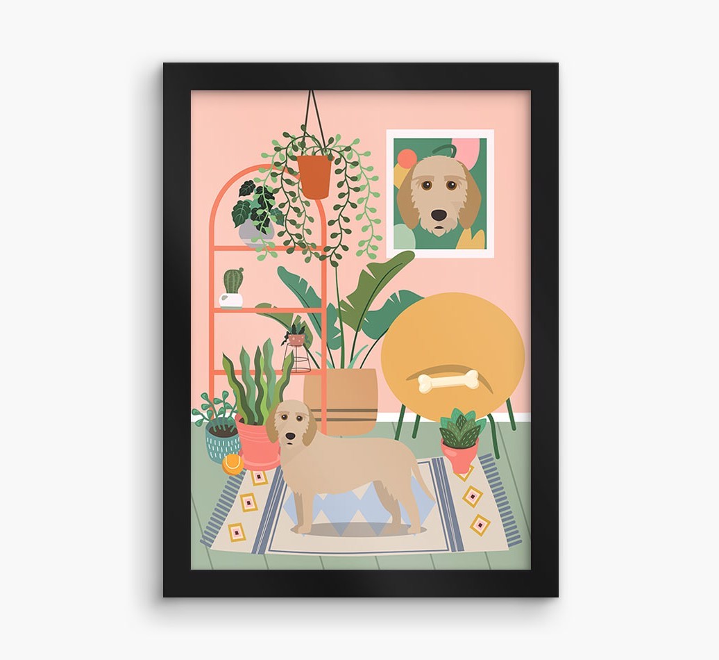 'Jungle Room' - Personalised {breedFullName} Framed Print