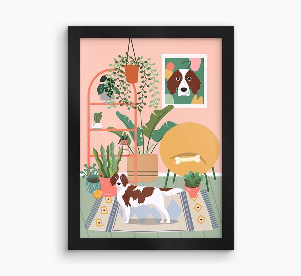 'Jungle Room' - Personalised {breedFullName} Framed Print
