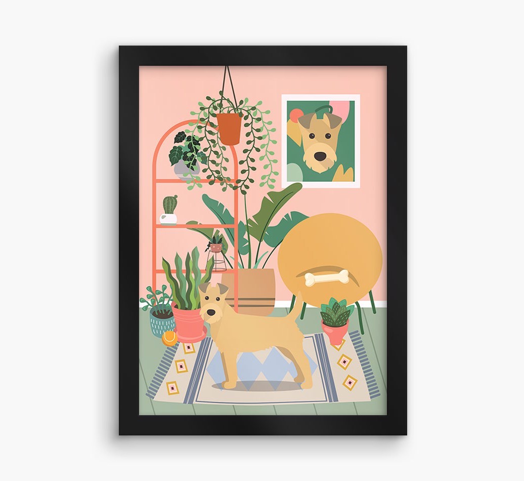 'Jungle Room' - Personalised {breedFullName} Framed Print