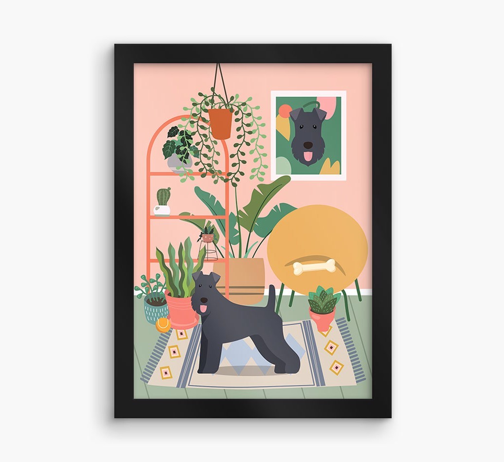 'Jungle Room' - Personalised {breedFullName} Framed Print