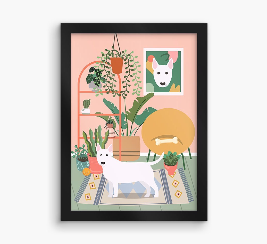 'Jungle Room' - Personalized {breedFullName} Framed Print