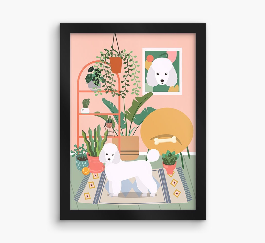 'Jungle Room' - Personalised {breedFullName} Framed Print
