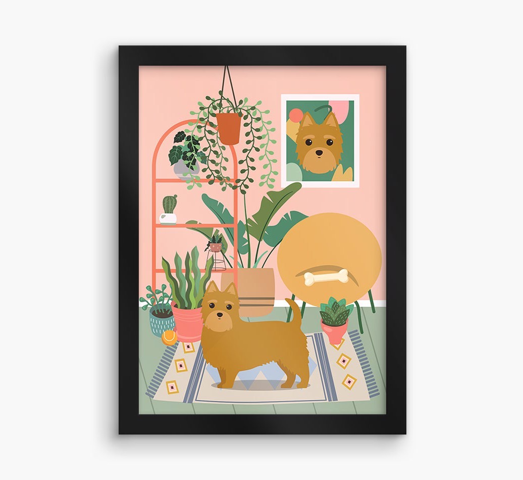 'Jungle Room' - Personalised {breedFullName} Framed Print