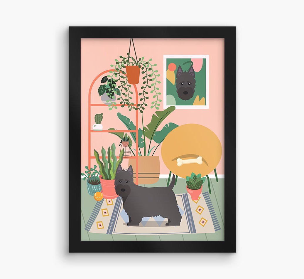 'Jungle Room' - Personalised {breedFullName} Framed Print