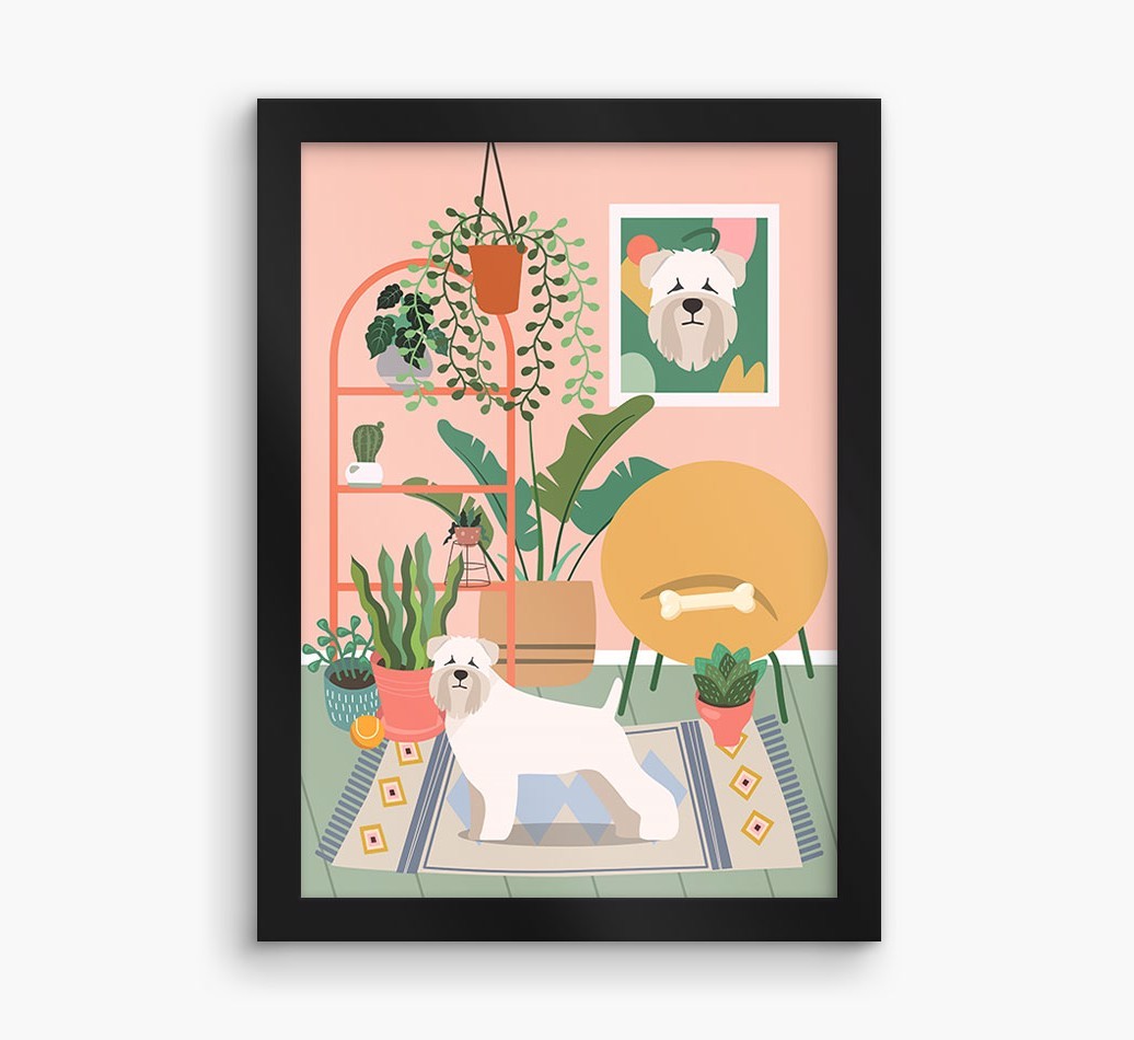 'Jungle Room' - Personalised {breedFullName} Framed Print