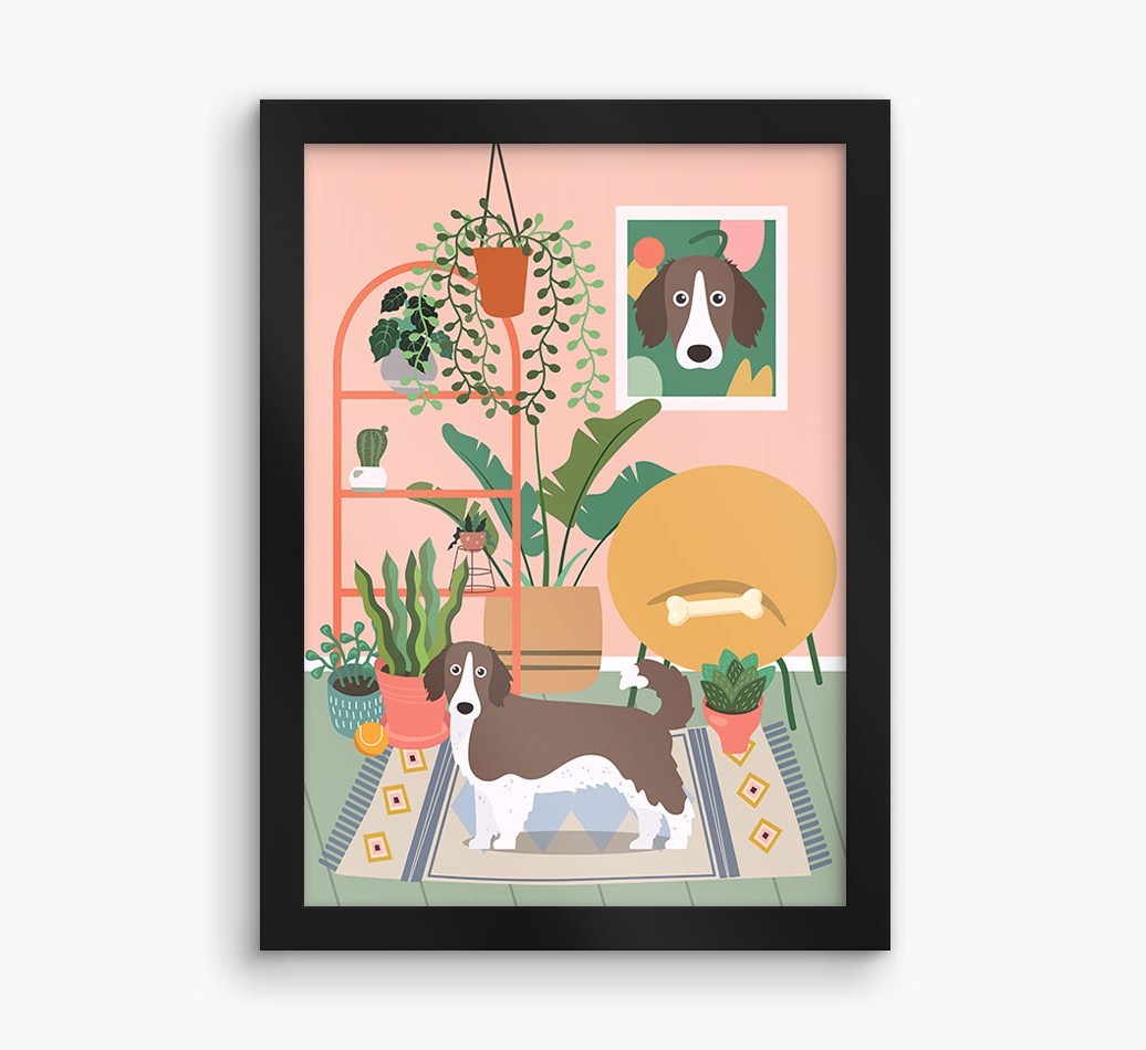 'Jungle Room' - Personalised {breedFullName} Framed Print
