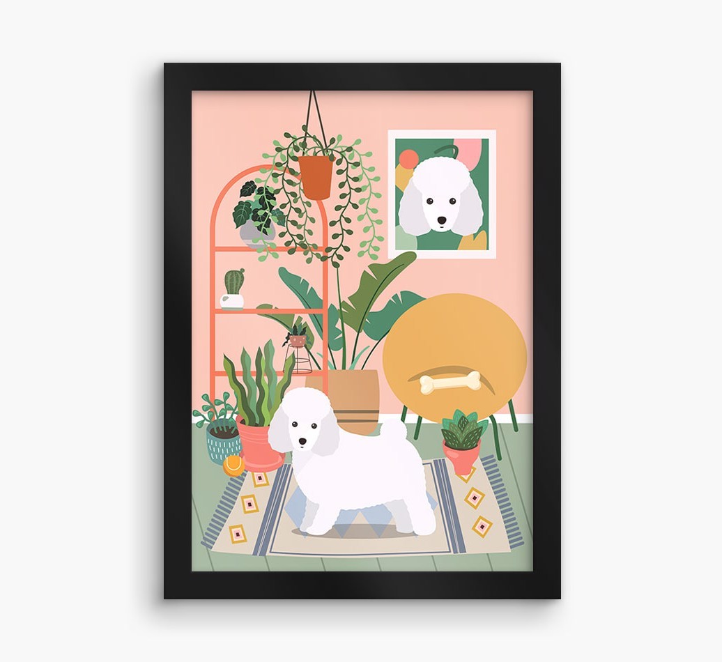 'Jungle Room' - Personalised {breedFullName} Framed Print