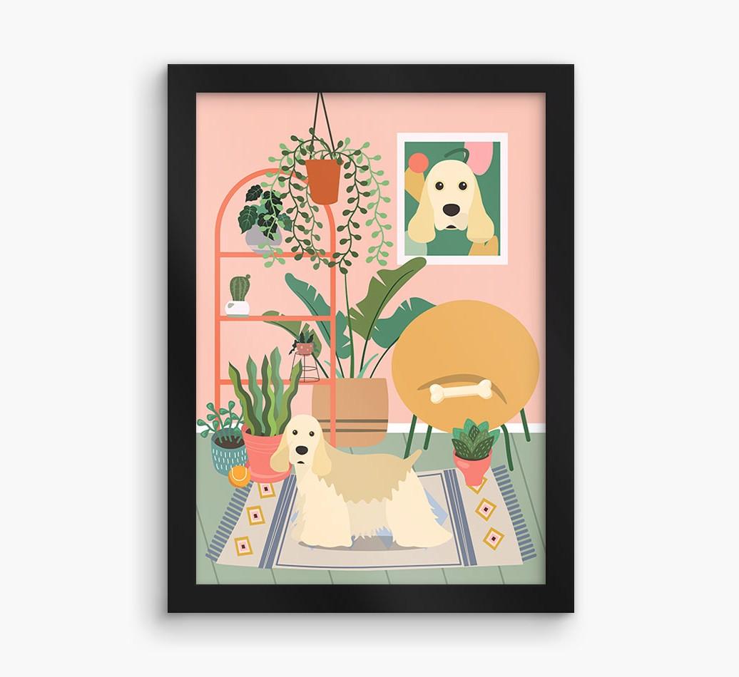 'Jungle Room' - Personalized {breedFullName} Framed Print