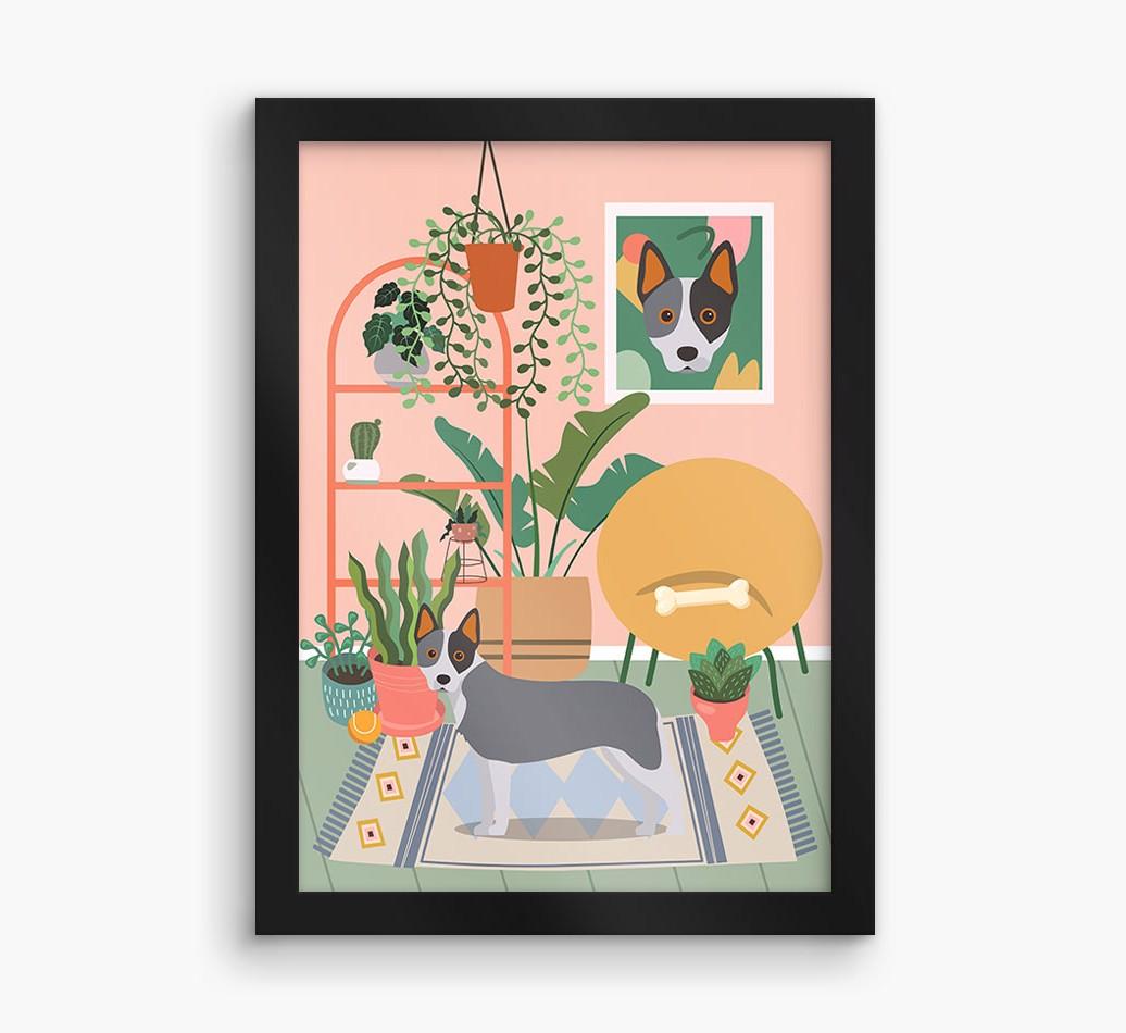 'Jungle Room' - Personalized {breedFullName} Framed Print