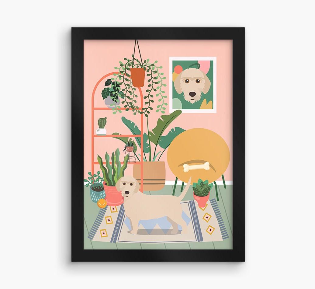 'Jungle Room' - Personalized {breedFullName} Framed Print