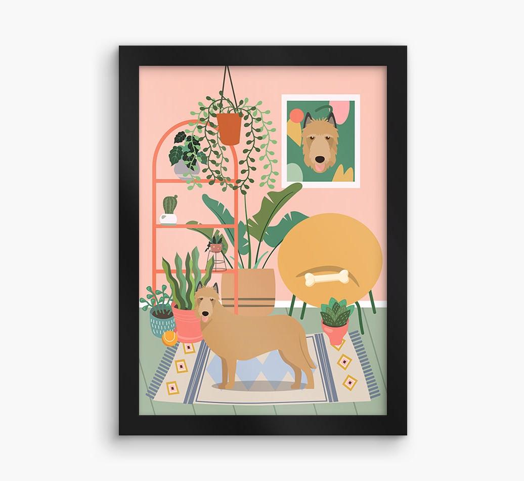 'Jungle Room' - Personalized {breedFullName} Framed Print