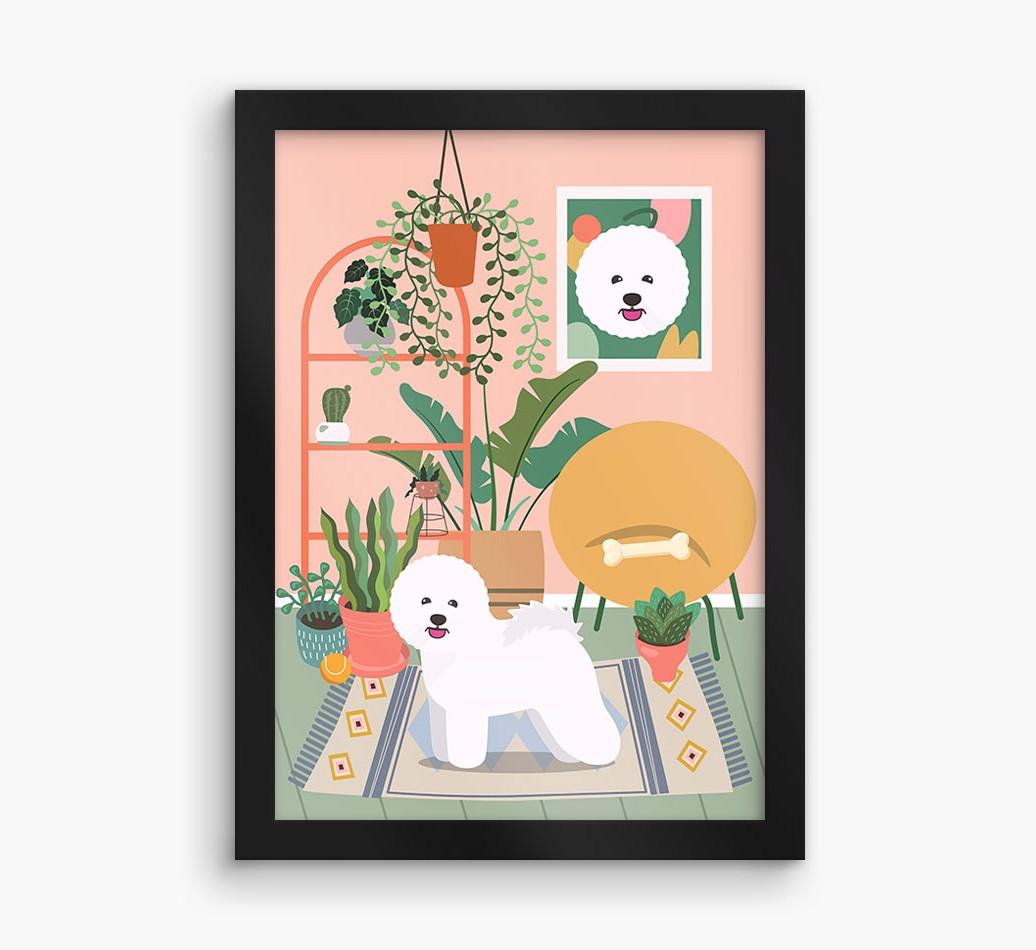 'Jungle Room' - Personalized {breedFullName} Framed Print