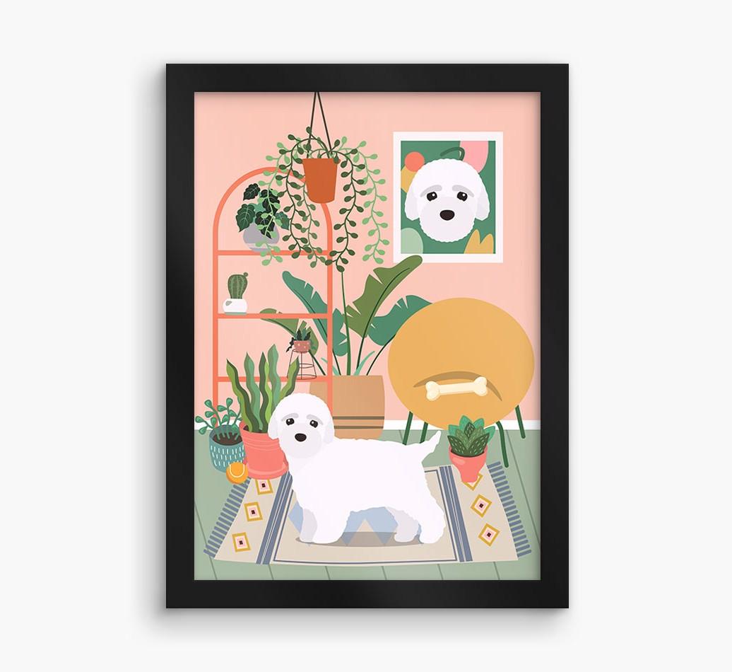 'Jungle Room' - Personalized {breedFullName} Framed Print