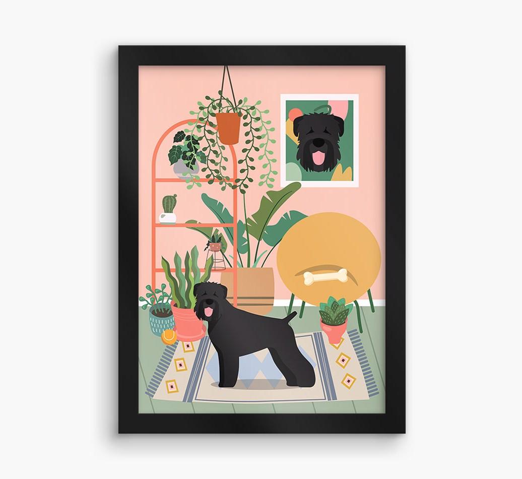 'Jungle Room' - Personalized {breedFullName} Framed Print