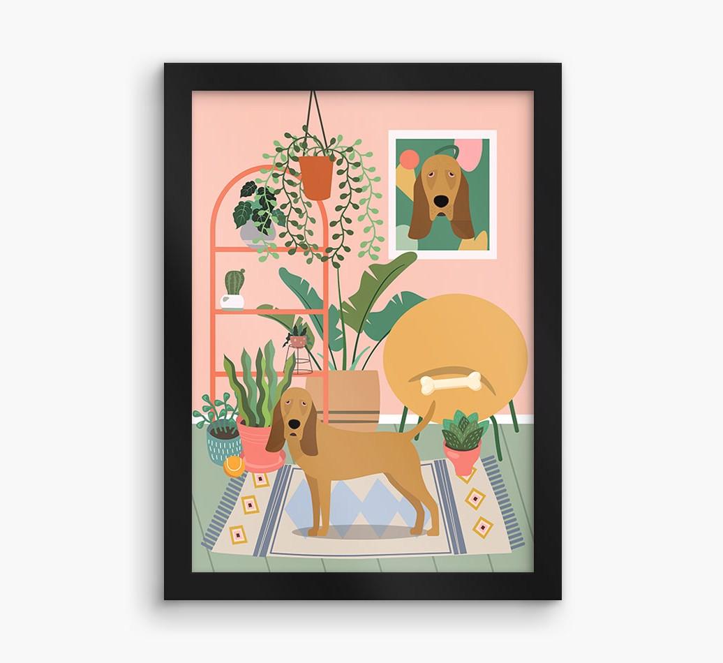 'Jungle Room' - Personalized {breedFullName} Framed Print