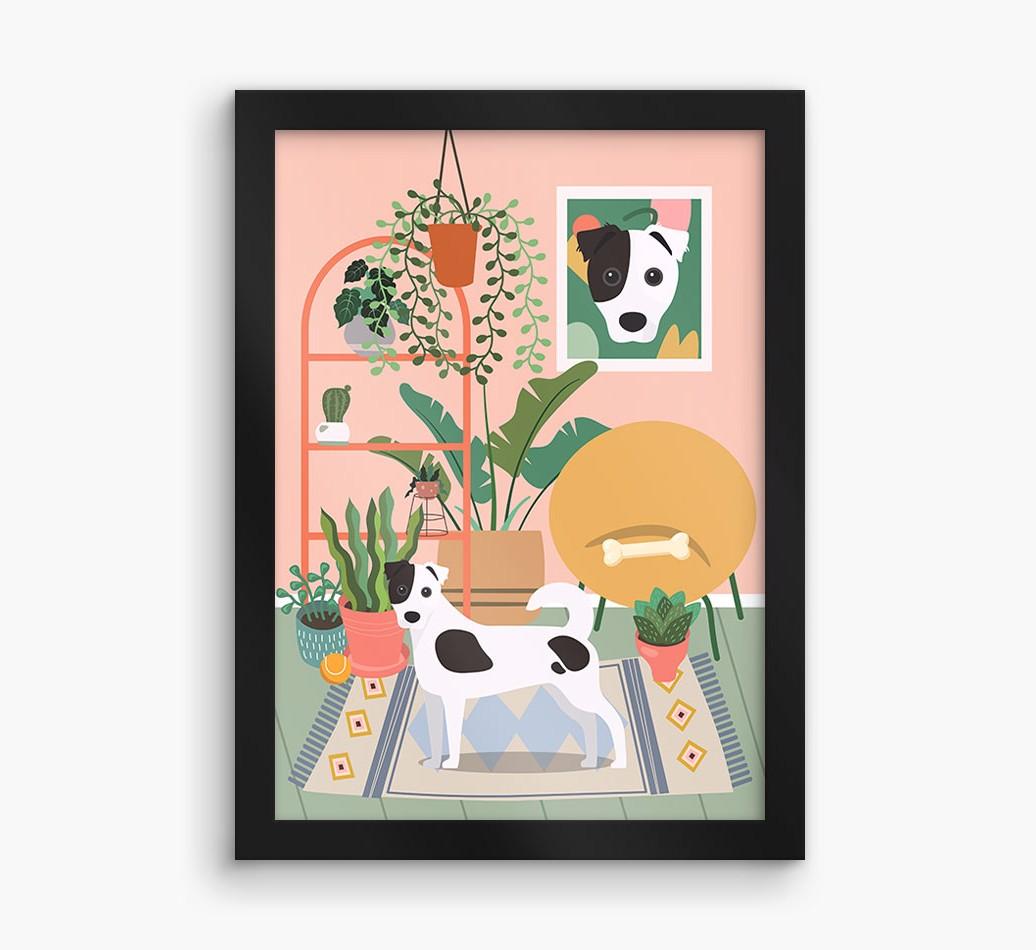 'Jungle Room' - Personalized {breedFullName} Framed Print