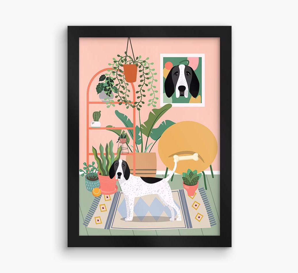 'Jungle Room' - Personalized {breedFullName} Framed Print