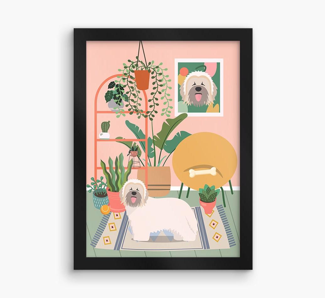 'Jungle Room' - Personalized {breedFullName} Framed Print