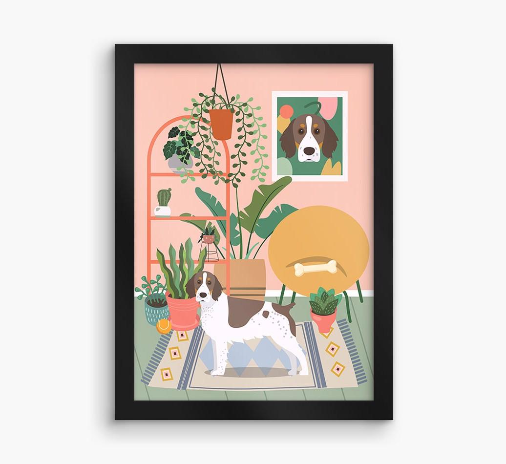 'Jungle Room' - Personalized {breedFullName} Framed Print