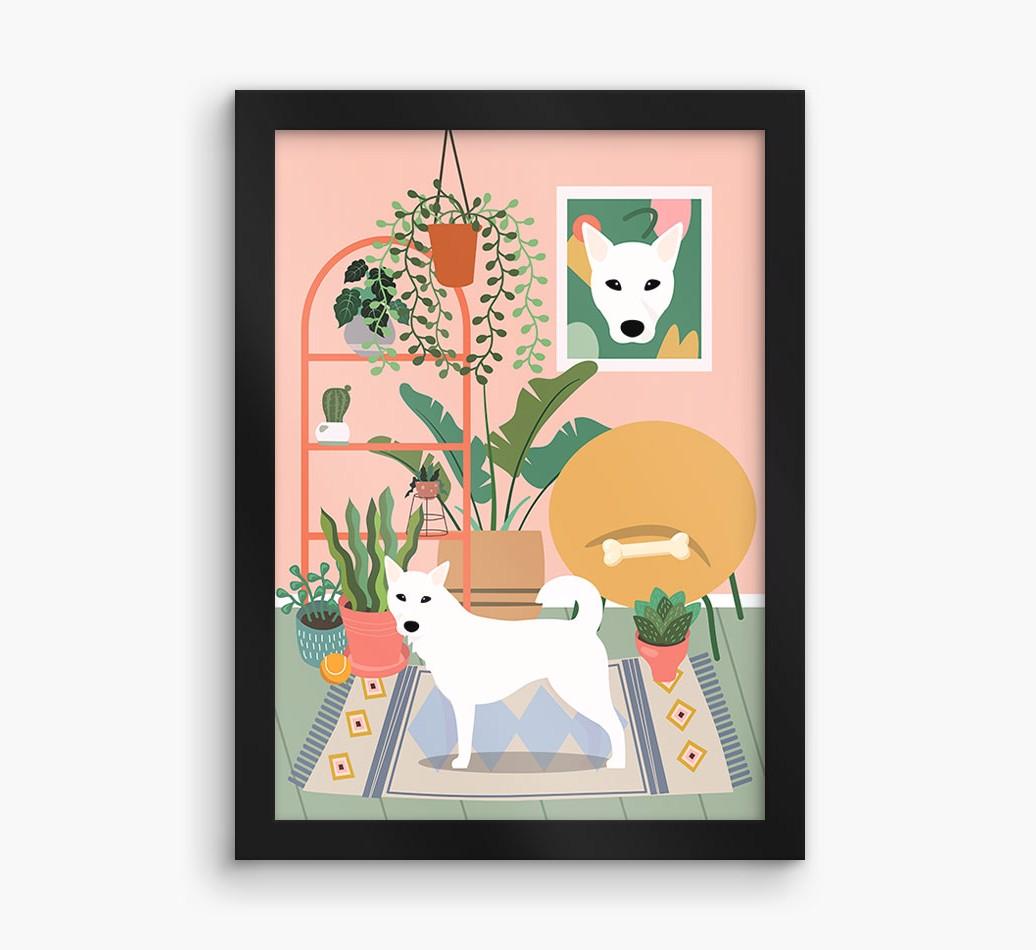 'Jungle Room' - Personalized {breedFullName} Framed Print