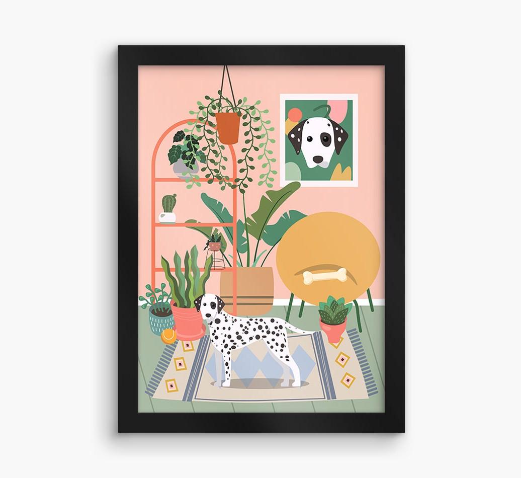 'Jungle Room' - Personalized {breedFullName} Framed Print