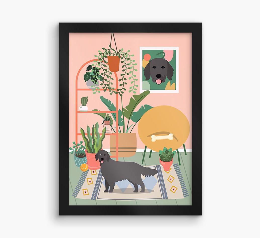 'Jungle Room' - Personalized {breedFullName} Framed Print