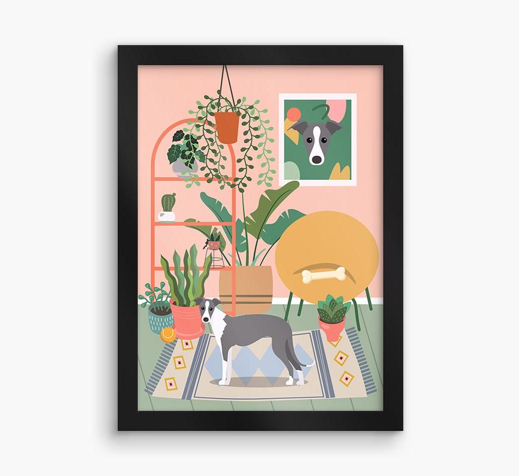 'Jungle Room' - Personalized {breedFullName} Framed Print