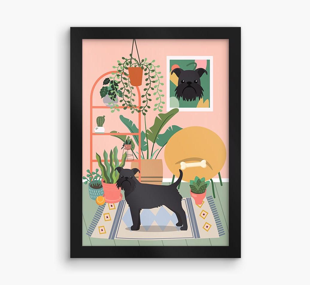 'Jungle Room' - Personalized {breedFullName} Framed Print