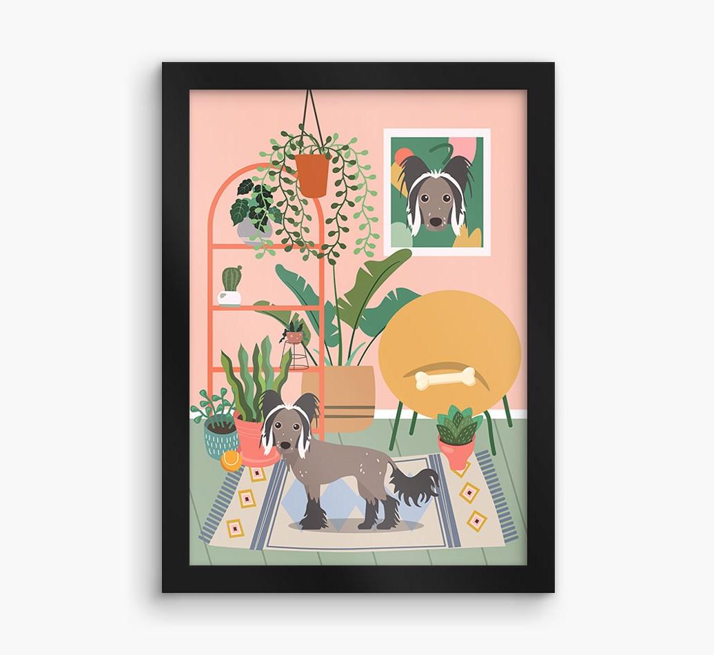 'Jungle Room' - Personalized {breedFullName} Framed Print