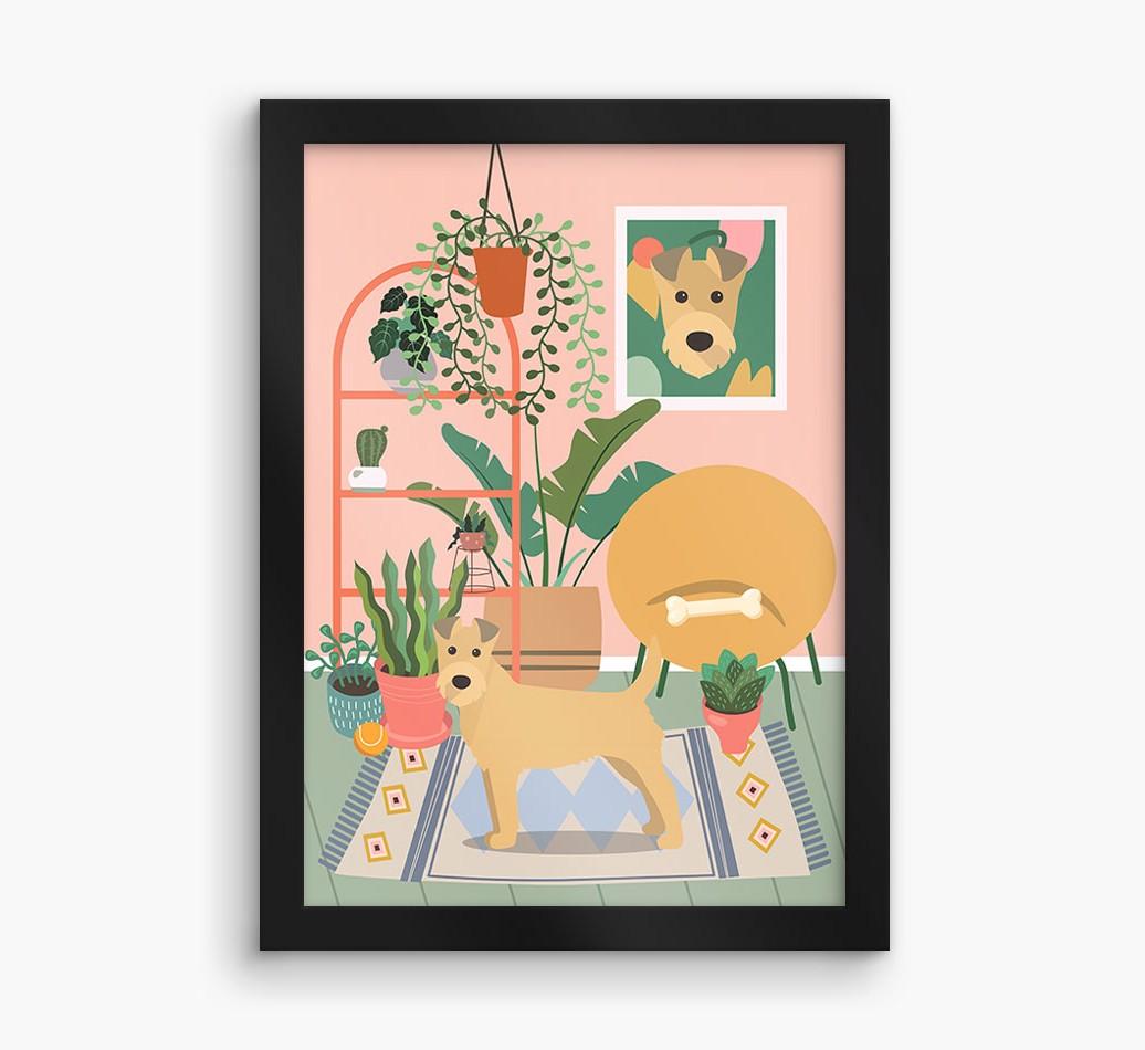 'Jungle Room' - Personalized {breedFullName} Framed Print