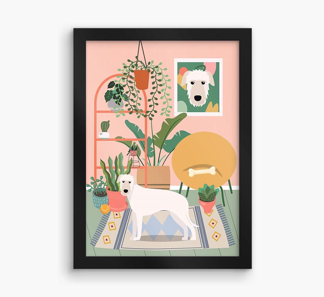'Jungle Room' - Personalized {breedFullName} Framed Print