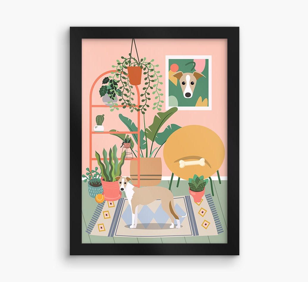 'Jungle Room' - Personalized {breedFullName} Framed Print